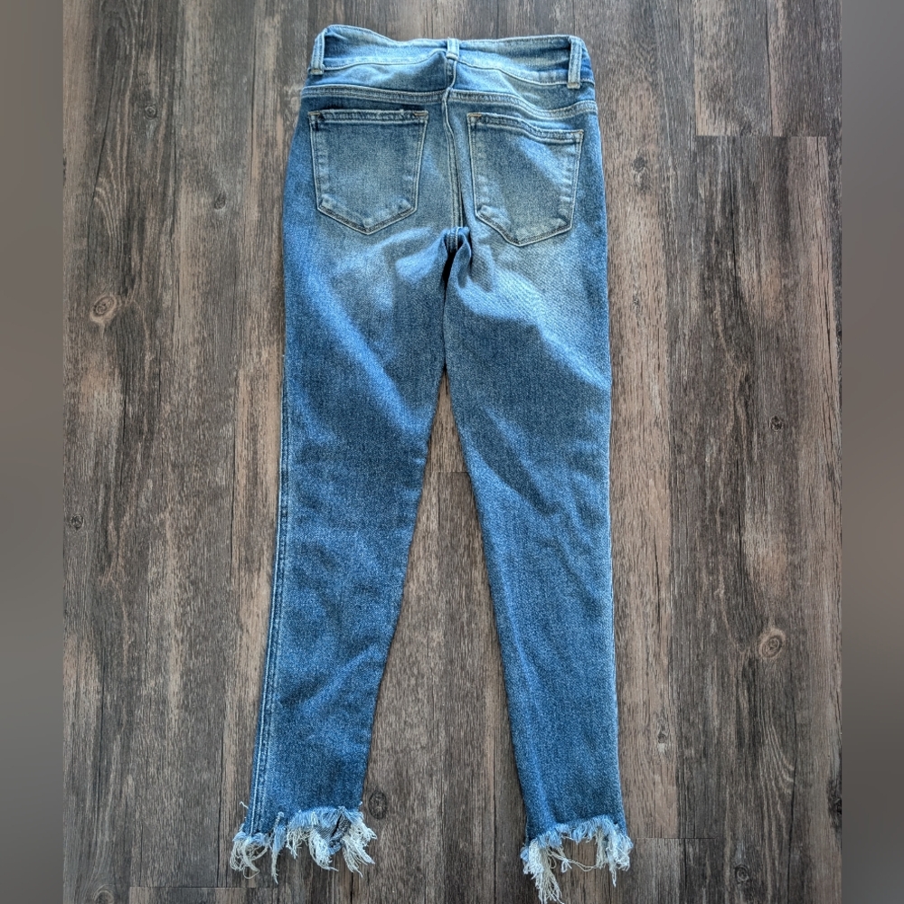 Flying Monkey 25 Raw Hem Button Fly High Waisted … - image 2